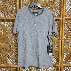 Knit Heritage Men Polo Gray Size Medium